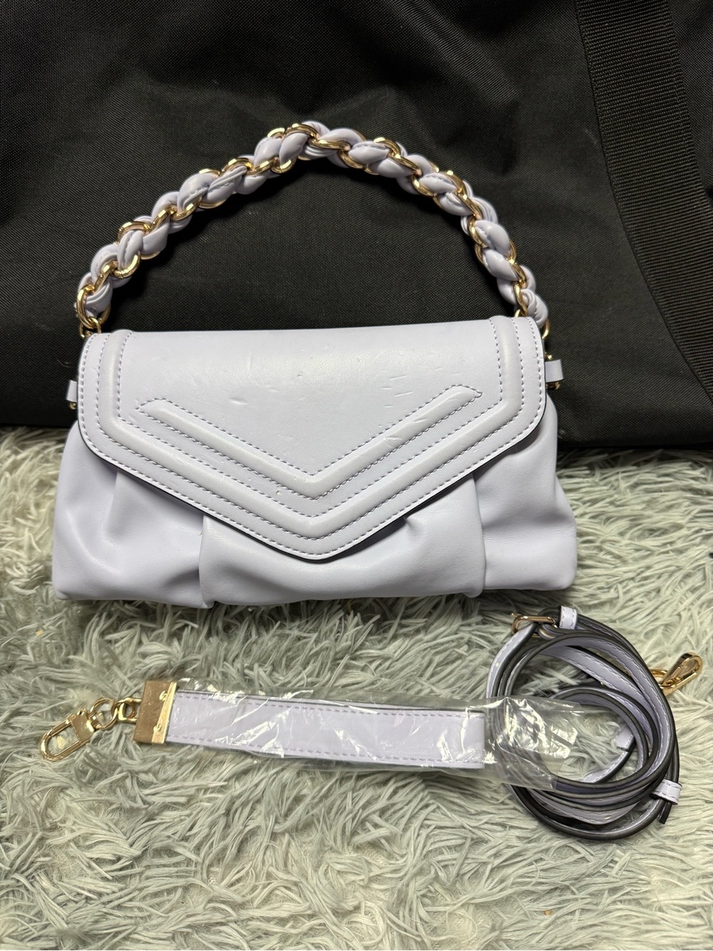 Aldo Women’s Lavender Chain-Handle Shoulder Bag